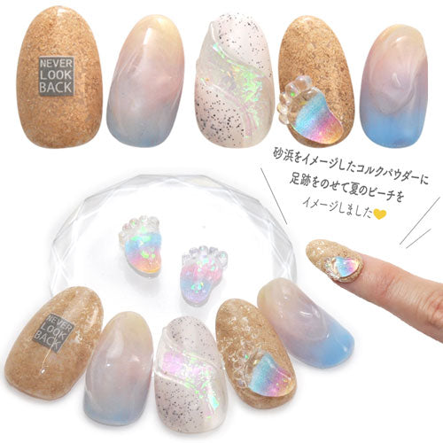 5個入 赤ちゃん ベビー 足あと メタルパーツ ネイルパーツ オーロラ うるうる ネイルジュエリー ネイルパーツ レインボー ネイルアート立体 3D | ジェルネイル ネイル パーツ ネイル用品 デコパーツ ジェルネイルパーツ ネイル工房
