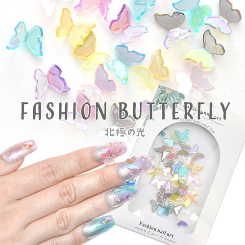 大量アソート 約25個 セット 蝶々 偏光 クリア メタルパーツ ネイルパーツ オーロラ うるうる ネイルジュエリー レインボー ネイルアート立体 3D | ジェルネイル ネイル パーツ ネイル用品 デコパーツ ジェルネイルパーツ ネイル工房