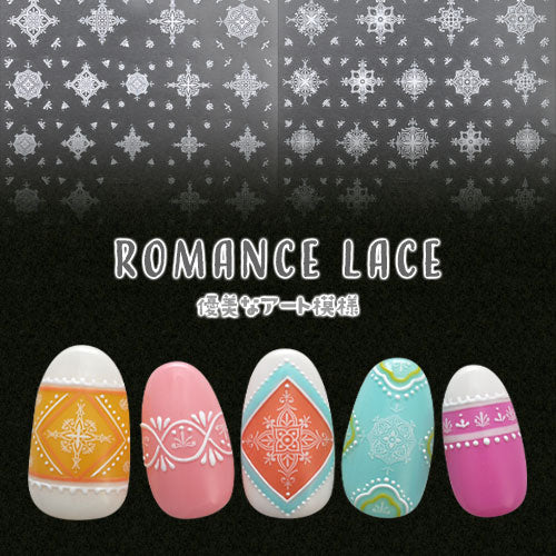 キルト レース カラフル 北欧 フラワー チェック ネイルシール ホワイト | ジェルネイル ネイルシール ネイル ネイル用品 ジェル シール デコ用品 貼るだけ ジェルネイルシール チェック柄 ネイルアート ジェルネイルアート ネイル工房