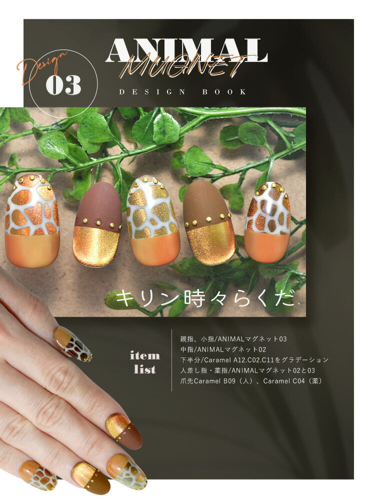 【ANIMAL★MAGNET】マグネットネイル バイカラー くすみカラー シアーカラー カラージェル ジェルネイル クリアカラー カラー ポリッシュ ネイルジェル アートジェル ジェルネイル用品 爪 カラージェルネイル ジェルネイルアート ネイル工房 にわちゃん