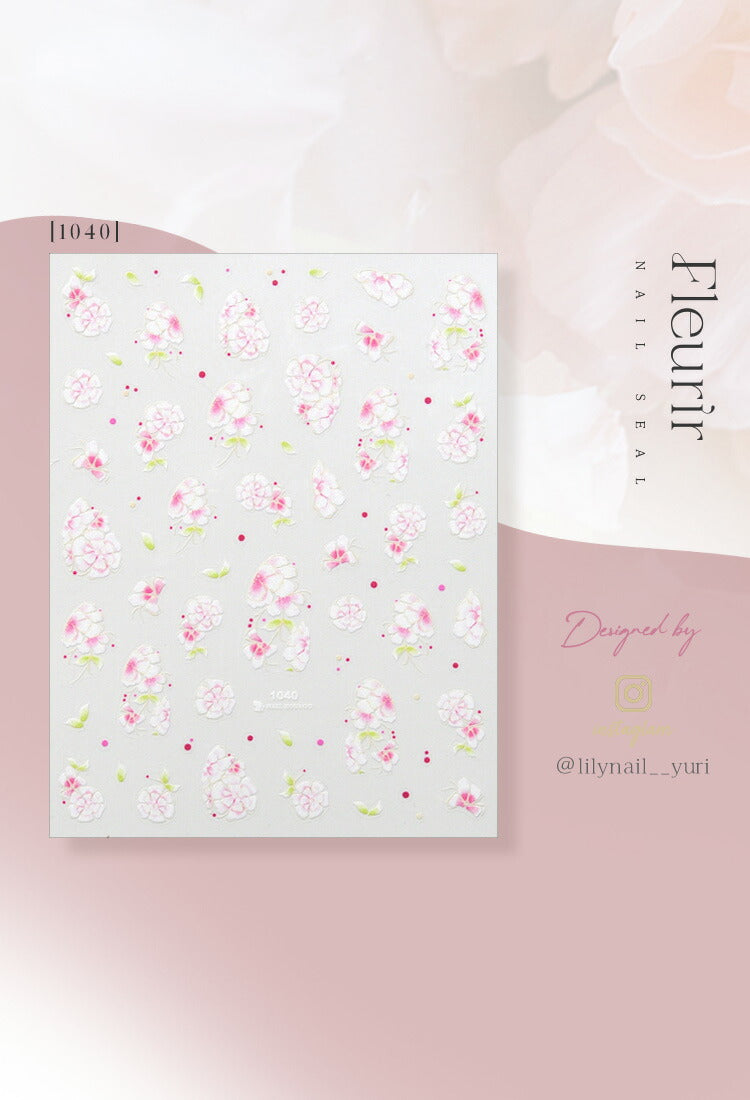 ネイルシール アンバサダーコラボ 春 フラワー 桜 紫陽花 あじさい お花 手描き風 | ジェルネイル ネイル ネイル用品 ジェル シール デコ用品 貼るだけ ネイルアート ジェルネイルアート ネイルグッズ ネイル工房