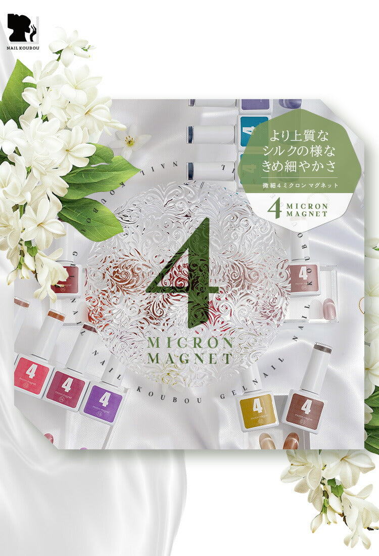 4ミクロン 超微粒 マグネットネイル 5ミクロンを超える細かさ まるでパール カラージェル ジェルネイル クリアカラー アートジェル ジェルネイル用品 爪 ネイル工房 にわちゃん