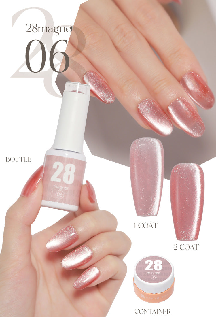 ニッケルフリーでダイヤモンドの輝き マグネットネイル 「28mag」 黒くなりにくい カラージェル ジェルネイル クリアカラー ネイルジェル アートジェル ジェルネイル用品 爪 カラージェルネイル ネイル工房 にわちゃん