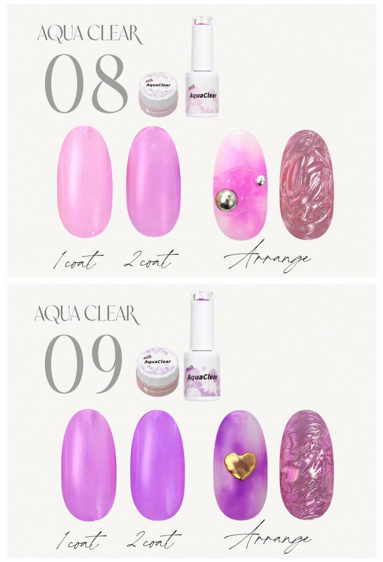 Aqua Clear ムラになりにくいクリアカラー 【訳アリ特価】 マグネットネイルの上からカラーをプラス カラージェル ジェルネイル ネイルジェル アートジェル ジェルネイル用品 爪 カラージェルネイル ネイル工房 にわちゃん