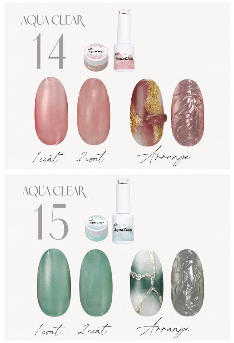 Aqua Clear ムラになりにくいクリアカラー 【訳アリ特価】 マグネットネイルの上からカラーをプラス カラージェル ジェルネイル ネイルジェル アートジェル ジェルネイル用品 爪 カラージェルネイル ネイル工房 にわちゃん