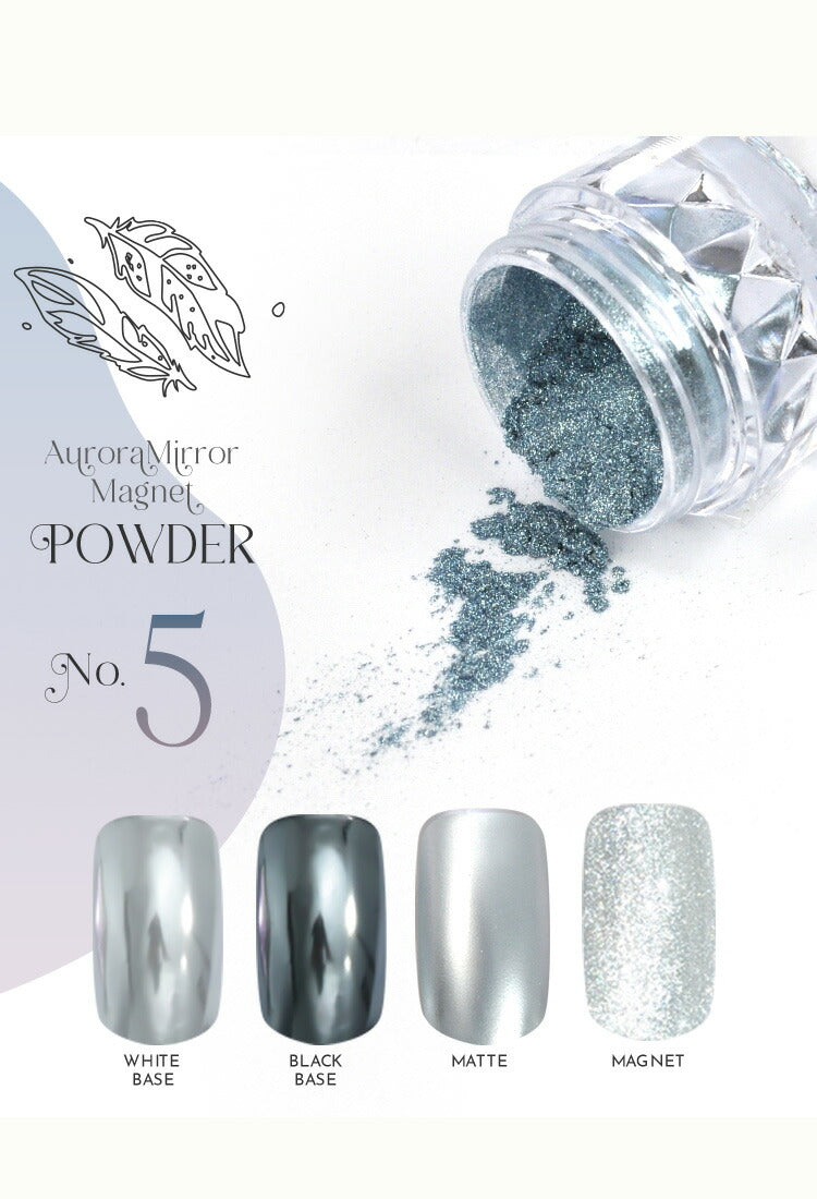 ミラーパウダー 『Wカラー&マグネット』 マグネットネイルとしても使えるWエフェクト カラーミラーパウダー クロムパウダー | ネイル ネイル用品 ラメ グリッター ミラーネイル メタリック パウダー ジェルネイル用品 カラーパウダー | カラージェル カラー ネイル工房