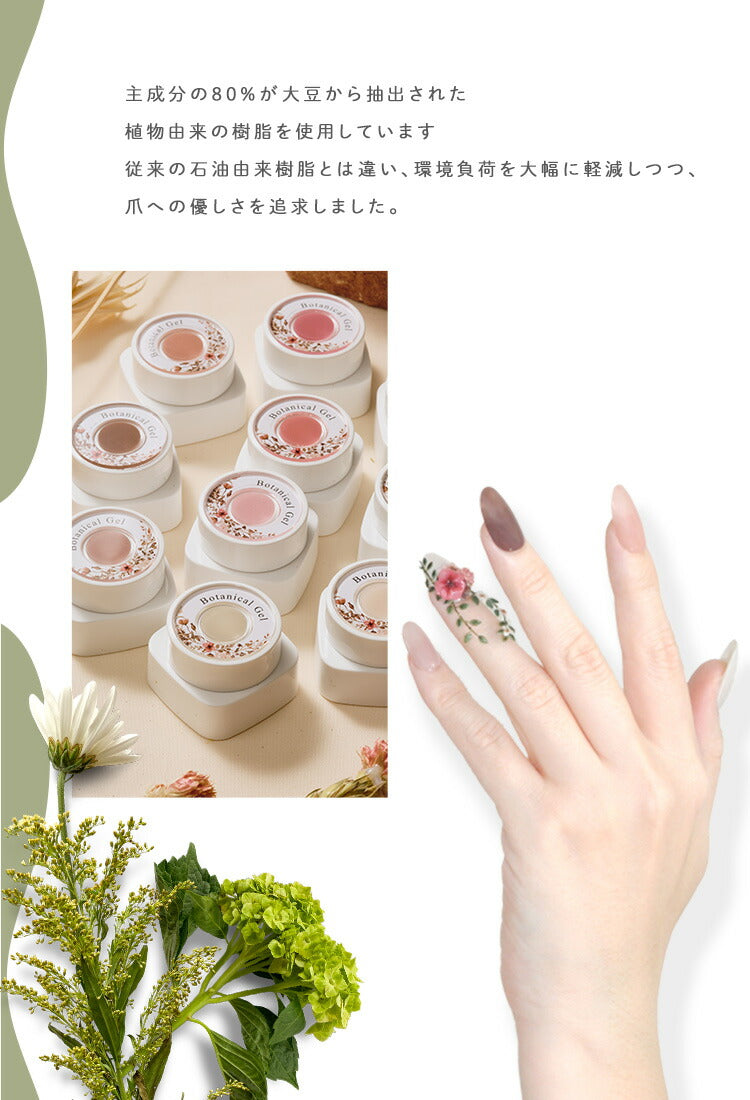ボタニカルジェル カラージェル ジェルネイル 環境と人に優しい新感覚の植物由来ジェル | ネイル シアーカラー 爪 カラージェルネイル ネイル工房 にわちゃん