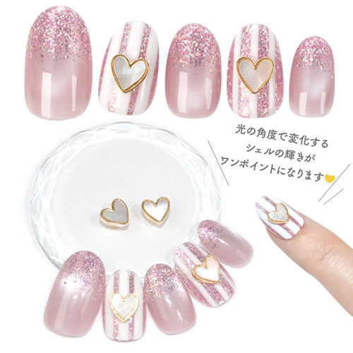 ネイルパーツ(ゴールド/シルバー)メタルパーツ溶けたハート|ジェルネイルネイルパーツジェルネイル用品ネイルジュエリーハートデコメタルネイルアートジュエリーネイルゴールドパーツシルバーパーツネイルパーツネイル工房バレンタイン
