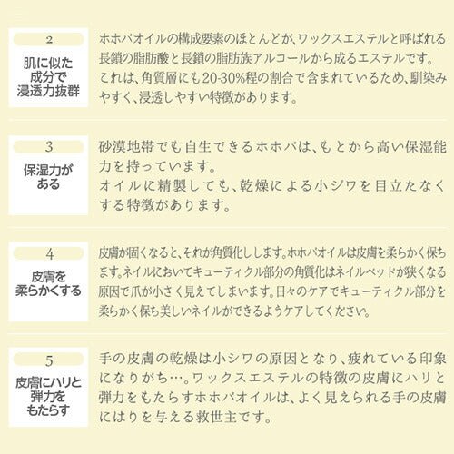 キューティクルオイル ホホバオイル 93%以上配合 さかむけ 対策 アロマ | オイル ネイル ジェル爪 ケア ネイルケア ハーバリウム ドライフラワー ネイルオイル 甘皮ケア ジェルネイル の仕上げ ネイル工房