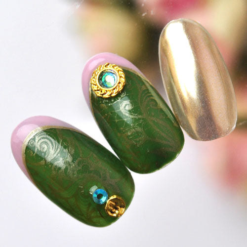 ミラーホイル ゴールドレースホイルセット 幅広タイプ | ジェルネイル ネイル パーツ ネイル用品 ネイルパーツ ジェル ホイル 金箔 ネイルアート アート用 ネイルナゲット ネイルホイル フォイル ネイルグッズ ミラーネイル アートミラー ネイル工房