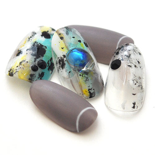 ラインストーン オーロラ 選べる2色 ケース付き ビジュー ストーン カーブ付 | ネイル ジェル パーツ ネイル用品 ネイルパーツ ストーン ネイルアート カラーストーン ガラスストーン カラー キラキラ デコ ネイル工房