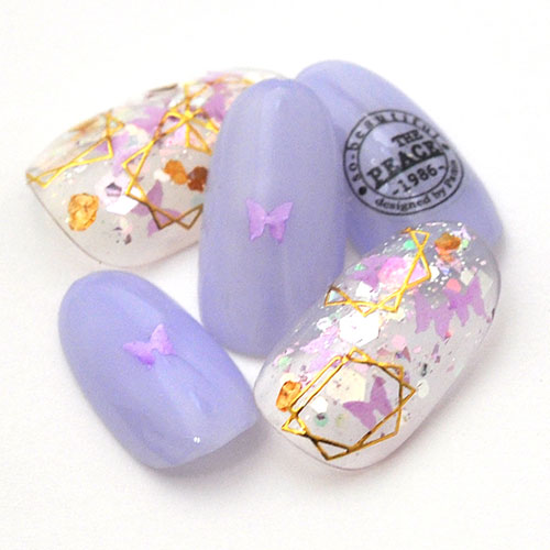 蝶々 ホログラム 12色セット ネイルアート デコ | ラメ ジェルネイル ネイル パーツ 花 ジェル ネイル用品 メタル デコパーツ ジュエリーネイル ネオン ミックス ジェルネイルパーツ ネイル工房