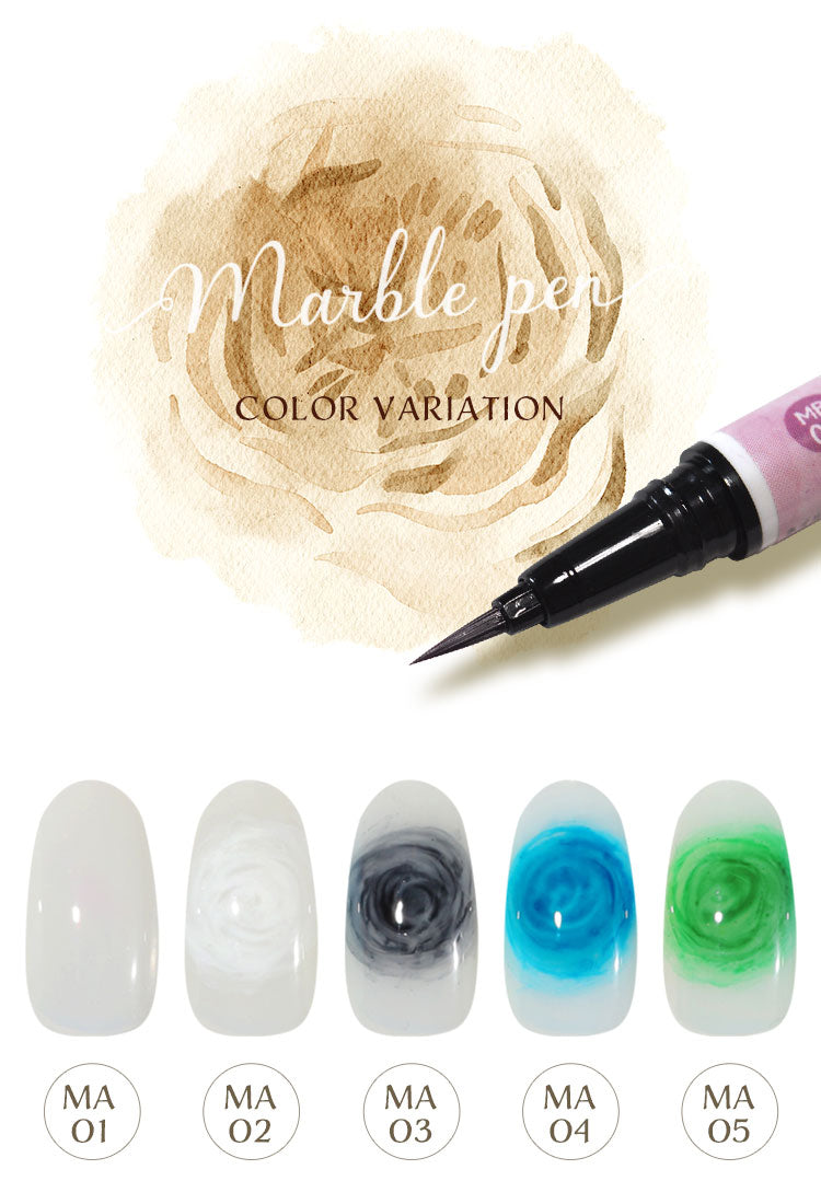ジェルネイルの新しい形!マーブルペン マーブルリキッドのようなにじみアートができるジェル 筆ペン ジェルネイル カラージェル ネイルアート | ネイル ジェル ネイル用品 カラー カラージェルネイル ネイルジェル セルフ ネイル工房 にわちゃん
