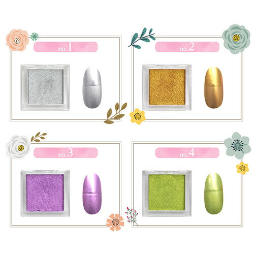 ミラーパウダー アイシャドウパレット 固形 ソリッド カラーミラーパウダー クロムパウダー | ネイル ネイル用品 ラメ グリッター ミラーネイル メタリック パウダー ジェルネイル用品 カラーパウダー カラージェル カラー ミラー ネイル工房