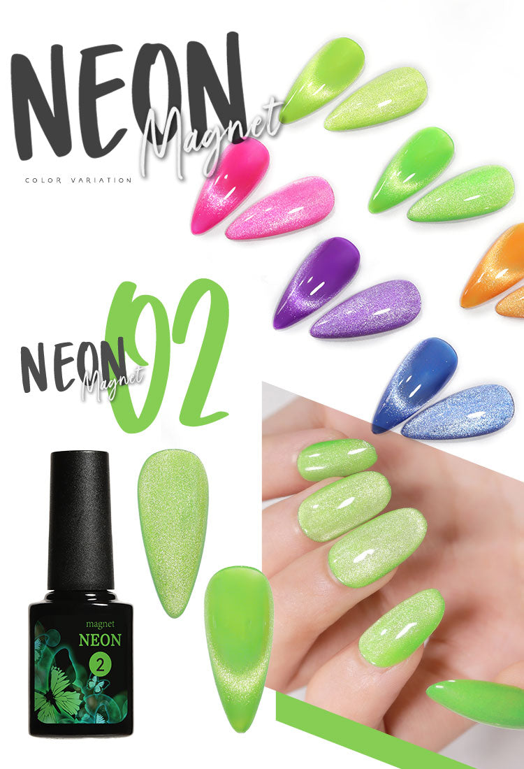 超高発色 マグネットネイル これがネオンだ! 「NEON Magnet」 カラージェル ジェルネイル ネオン 蛍光 カラー ポリッシュ ネイルジェル アートジェル ジェルネイル用品 爪 カラージェルネイル ネイル工房 にわちゃん