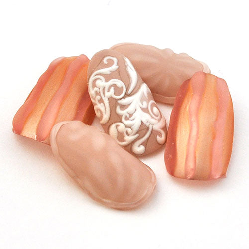 ネイルシール 超立体 3D 模様 紋章 白 ホワイト ネイルアート| 3dネイル ジェルネイル ネイル パーツ ネイル用品 ネイルパーツ シール ジェル ジェルネイルシール 貼るだけ ネイルアートシール ネイル工房