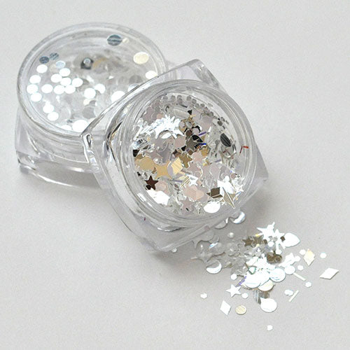 ラメ8色セット シルバー系だけでセットを作りました! パウダー ラメ ホログラム セット | ネイル ジェルネイル ラメグリッター グリッター パーツ ネイルパーツ ネイル用品 ジェル ネイルアート ネイルジュエリー ネイル工房