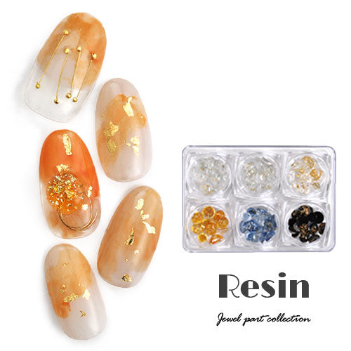 ラインストーンセット 金箔入り ラインストーン ガラスドーム 6個セット 合計60個前後 | ジェルネイル ネイル パーツ ジェル ネイル用品 ネイルパーツ ストーン ネイルアート デコパーツ 大粒 オーバル ジェルネイル用品 アート グッズ 金箔 ネイル工房