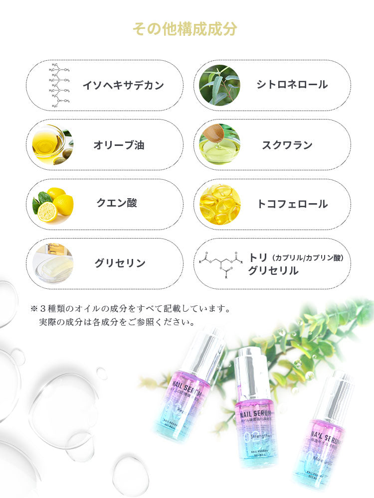 注目の保湿成分β-グルカン配合 ネイル美容液 ネイルオイル ネイルセラム キューティクルオイル さかむけ アロマ | オイル ネイル ジェル爪 ケア ネイルケア ネイルケア キューティクル 甘皮ケア ジェルネイル の仕上げ ネイル工房