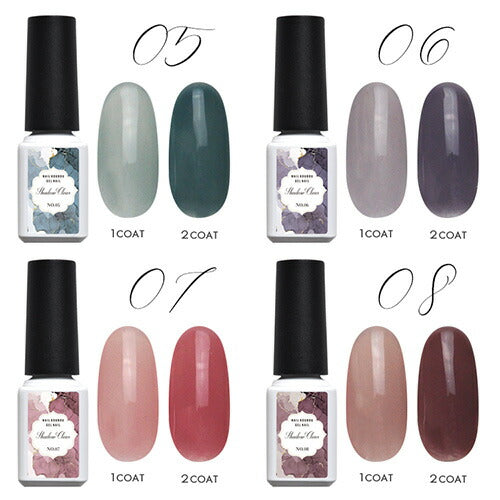 大人のくすみパステルカラー カラージェル ICE Clearの新色『 Shadow Clear 』 ジェルネイル クリアカラーとシアーカラー | パール ラメ シェル カラー ポリッシュ ネイルジェル アートジェル ジェルネイル用品 爪 カラージェルネイル ジェルネイルアート ネイル工房