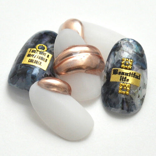 ミラーホイル 天然石風 シェル ナチュラル | ジェルネイル ネイル パーツ ネイル用品 ネイルパーツ ジェル ホイル ネイルアート ネイルナゲット 天然石 ネイルホイル フォイル ネイルグッズ ホイル ネイル工房