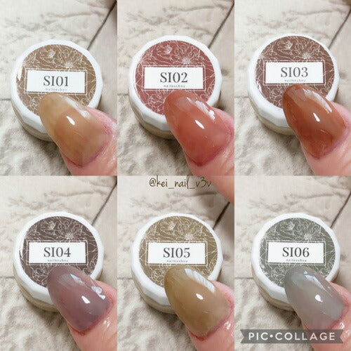 【全6色セット】Select color SIシリーズ Safari 透け感あり シアー カラージェル ジェルネイル セレクトカラージェル | カラー ポリッシュ ネイルジェル アートジェル ジェルネイル用品 爪 カラージェルネイル ジェルネイルアート ネイル工房 にわちゃん