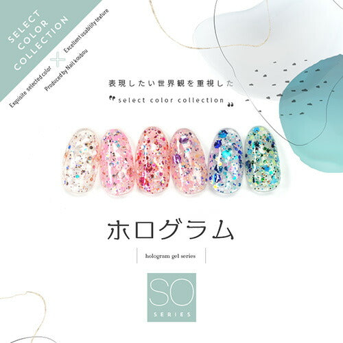 Select color SOシリーズ ホログラム カラージェル ジェルネイル セレクトカラージェル | カラー ポリッシュ ネイルジェル アートジェル ジェルネイル用品 爪 カラージェルネイル ジェルネイルアート ネイル工房 にわちゃん