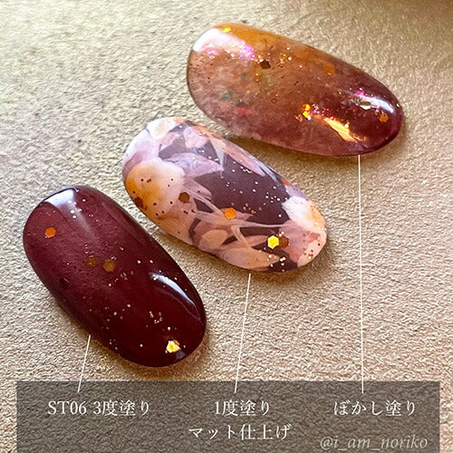 Select color STシリーズ TerraCotta シアー テラコッタ ブラウン えんじ カラージェル ジェルネイル セレクトカラージェル | カラー ポリッシュ ネイルジェル アートジェル ジェルネイル用品 爪 カラージェルネイル ジェルネイルアート ネイル工房 にわちゃん