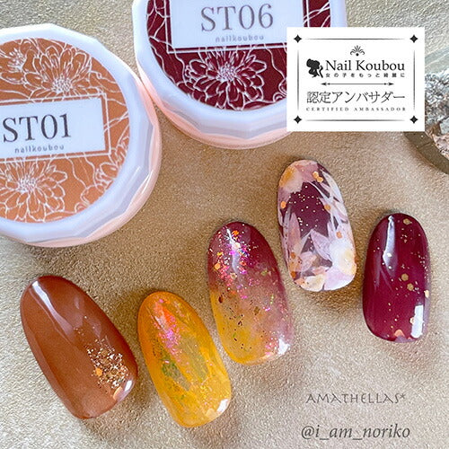 Select color STシリーズ TerraCotta シアー テラコッタ ブラウン えんじ カラージェル ジェルネイル セレクトカラージェル | カラー ポリッシュ ネイルジェル アートジェル ジェルネイル用品 爪 カラージェルネイル ジェルネイルアート ネイル工房 にわちゃん
