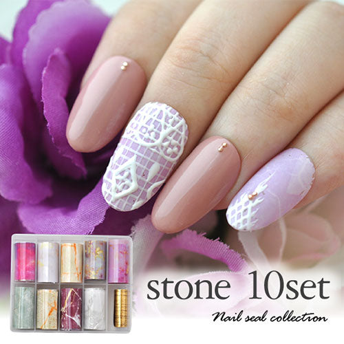 ミラーホイル 天然石風ミラーホイル10色セット 幅広タイプ | ジェルネイル ネイル パーツ ネイル用品 ネイルパーツ ジェル ホイル 金箔 天然石 ネイルアート ネイルナゲット ネイルホイル フォイル ネイルグッズ ミラーホイル ネイル工房
