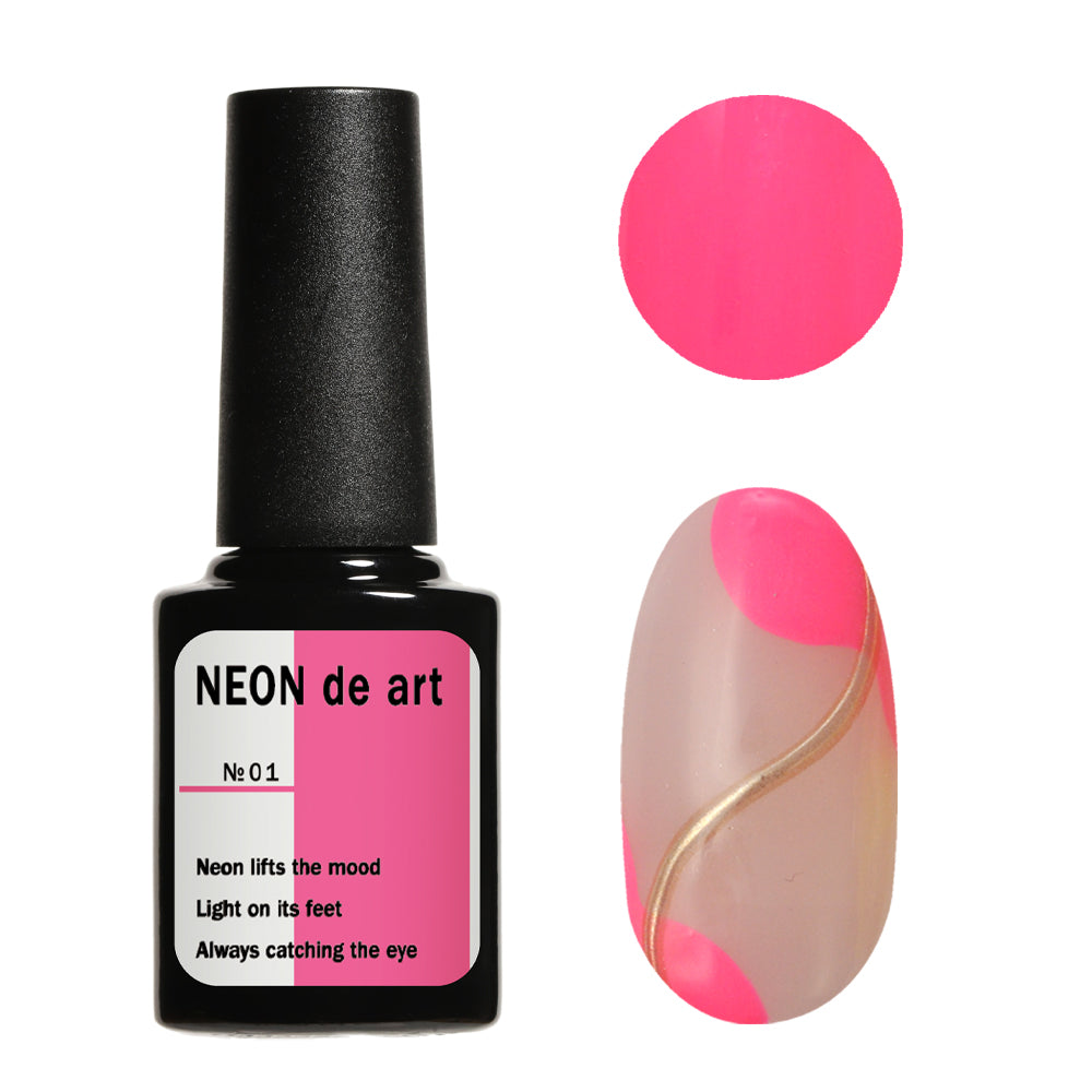 超高発色 ポイントで使うネオンカラー 「Neon de art」 カラージェル