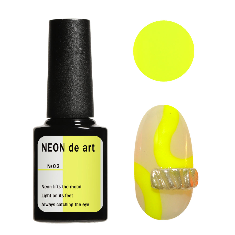 超高発色 ポイントで使うネオンカラー 「Neon de art」 カラージェル