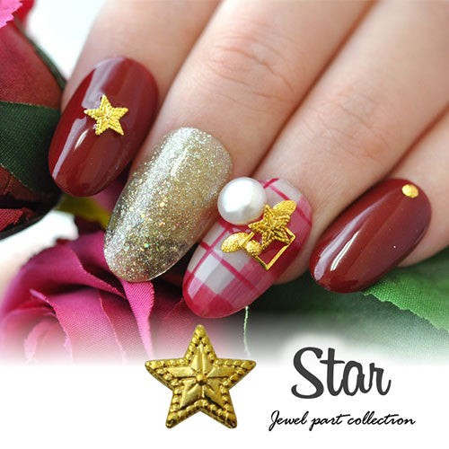 ネイルパーツ パーツ メタルパーツ 星 ドット ゴールド クリスマス | ネイル ジェルネイル パーツ ネイル用品 デコ デコ用品 ネイルアート ネイルグッズ  ジェルネイルアート メタル ジェル ネイル工房