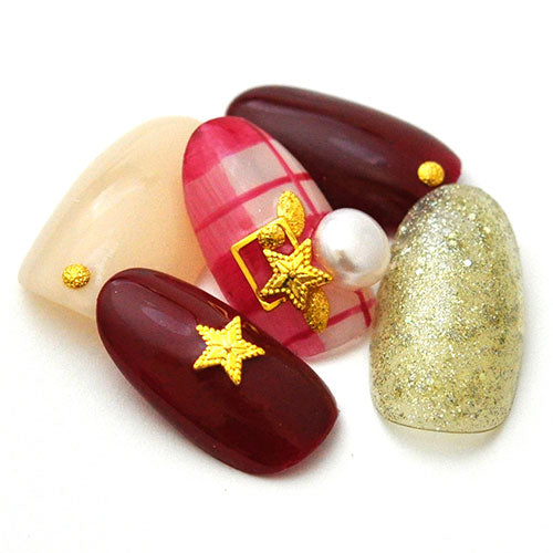 ネイルパーツ パーツ メタルパーツ 星 ドット ゴールド クリスマス | ネイル ジェルネイル パーツ ネイル用品 デコ デコ用品 ネイルアート ネイルグッズ  ジェルネイルアート メタル ジェル ネイル工房