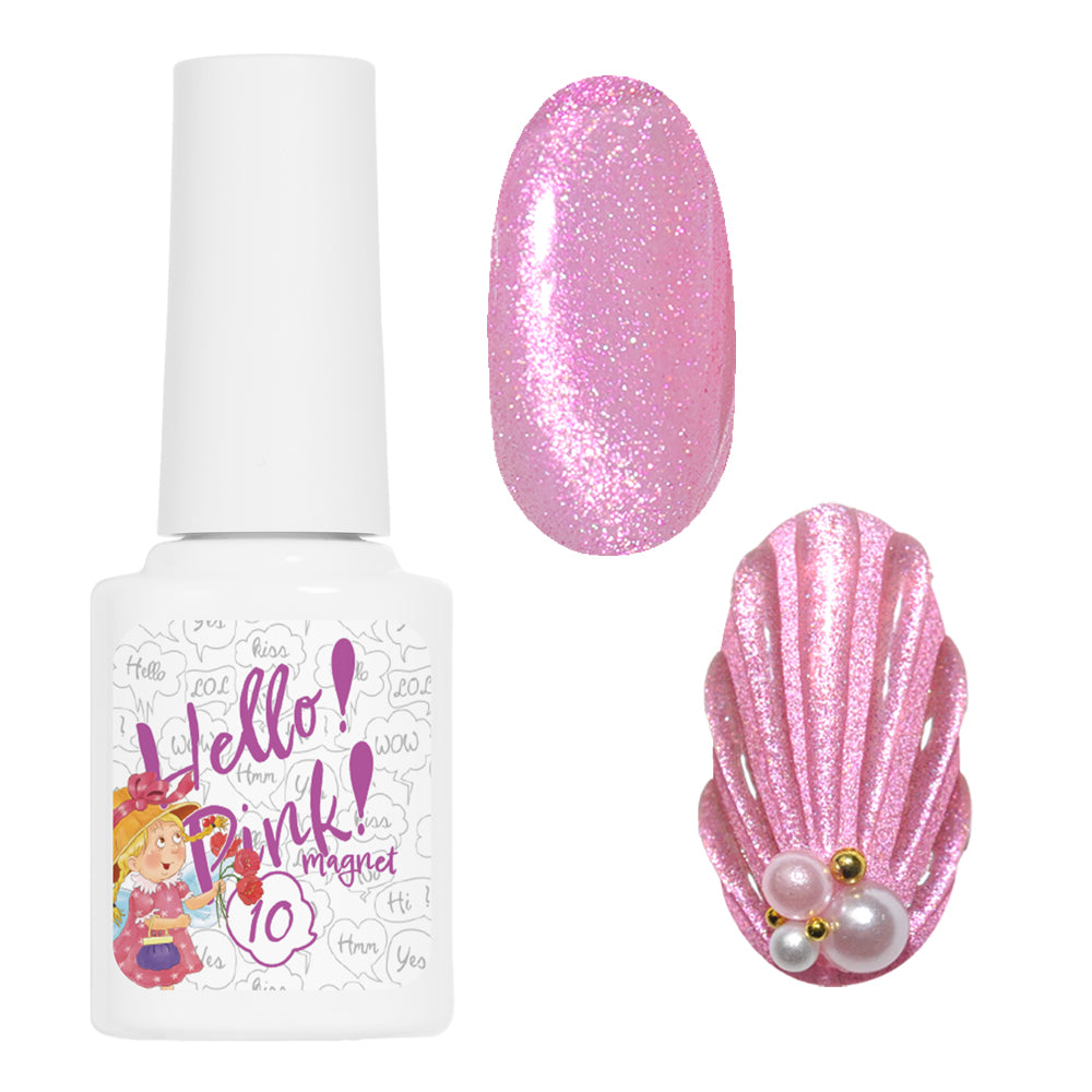 ピンク 好きさんのために作った 『Hello！PINK！magnet』 “PINKの全部”を集めた マグネット マグネットネイル カラージェル ジェルネイル マグネット クリアカラー ジェルネイル用品 爪 ネイル工房 にわちゃん