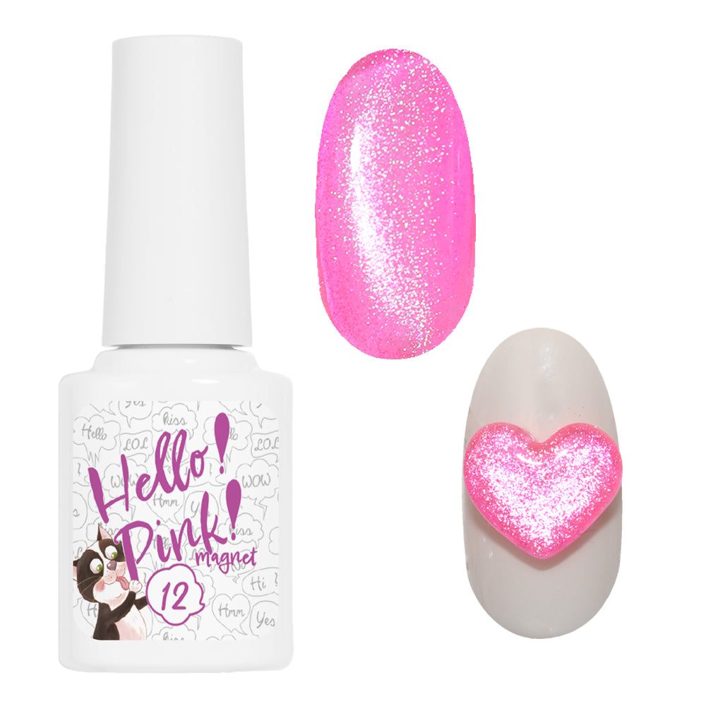 ピンク 好きさんのために作った 『Hello！PINK！magnet』 “PINKの全部”を集めた マグネット マグネットネイル カラージェル ジェルネイル マグネット クリアカラー ジェルネイル用品 爪 ネイル工房 にわちゃん