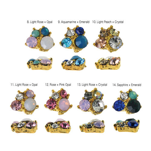 ジェルネイルに埋め込みOK 4STOnES ネイルジュエリー | ジェルネイル ネイルパーツ ネイル パーツ ネイル用品 ジェル ストーン ラインストーン ビジュー ネイルアート アート ジェルネイル用品 ネイルグッズ  ネイル工房