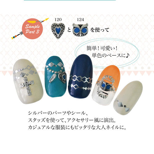 メタルパーツ ネイルジュエリー ネイルパーツ (ゴールド シルバー)ターコイズの小さめコンチョ|ネイル ジェルネイル パーツ ターコイズ コンチョ ネイル用品 デコ ネイルアート ジェル シルバーパーツ ジェルネイルパーツ ストーン ラインストーン セルフジェルネイル アート