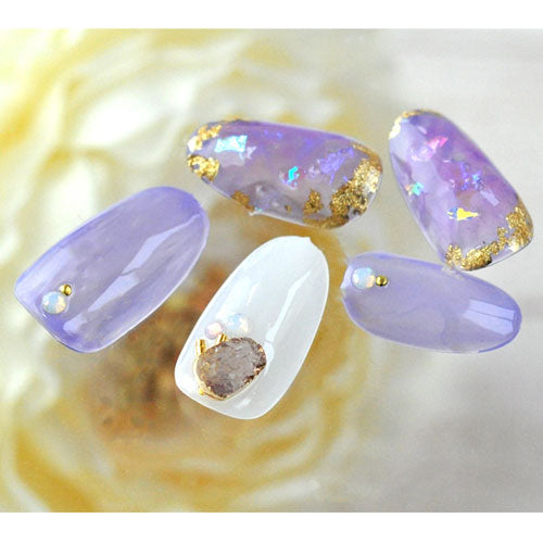 ジェルネイル＆レジンに ネイルパーツ 天然石風ビジュー ホイルドゥルージーストーン|ジェルネイル ネイル パーツ ジェル ネイル用品 ストーン ネイルアート クロス ビジュー  デコ ハンドメイド レジン ハンドメイドアクセサリー ネイル工房