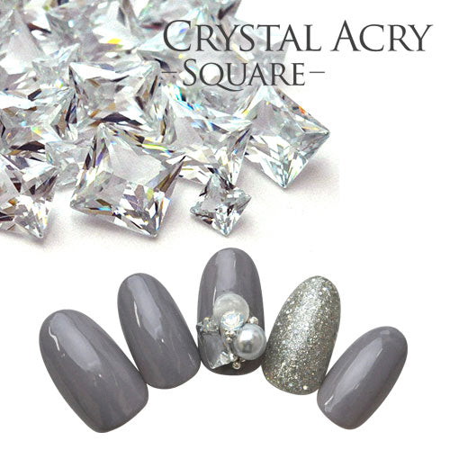 ラインストーン ネイルジュエリー ネイルパーツ(クリスタル) ジェルネイル | 新素材 クリスタルアクリー ストーン Vカット スクエア 四角 ジェル ネイル パーツ ネイル用品 vカットストーン ネイルアート セルフネイル アート クリスタルストーン デコ