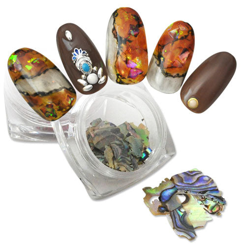 模様付シェル6色セット シェル 天然貝 高品質 極薄 ジェルネイル レジン シェル | ネイル パーツ ネイル用品 ネイルパーツ デコ用品 クラッシュシェル ネイルジュエリー シェルフレーク ネイルアート  ジェルネイルアート ネイル工房