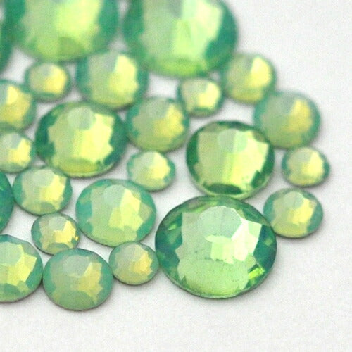 お試しセット ラインストーン オパール グリーン ミルキー|ラインストーン ネイル ストーン パール ジェルネイル パーツ レジン パールストーン ネイル用品 ネイルパーツ ジェルネイルアート ストーンセット セット ジェル ジェルネイル用品 ネイル工房