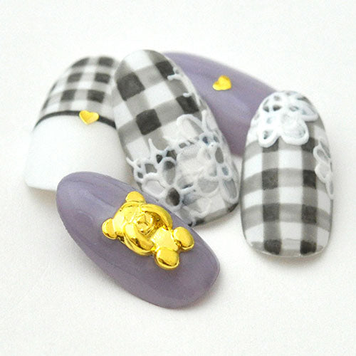 ネイルパーツ メタルパーツ アニマル くま ベア 目隠しくまさん クマ | ネイル ジェルネイル パーツ ネイル用品 デコ ネイルジュエリー ゴールド ネイル工房 ネイルアート ネイルグッズ デコパーツ ジェルネイルアート メタル ジェル ジェルネイルパーツ