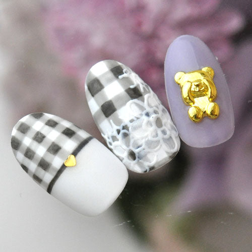 ネイルパーツ メタルパーツ アニマル くま ベア 目隠しくまさん クマ | ネイル ジェルネイル パーツ ネイル用品 デコ ネイルジュエリー ゴールド ネイル工房 ネイルアート ネイルグッズ デコパーツ ジェルネイルアート メタル ジェル ジェルネイルパーツ