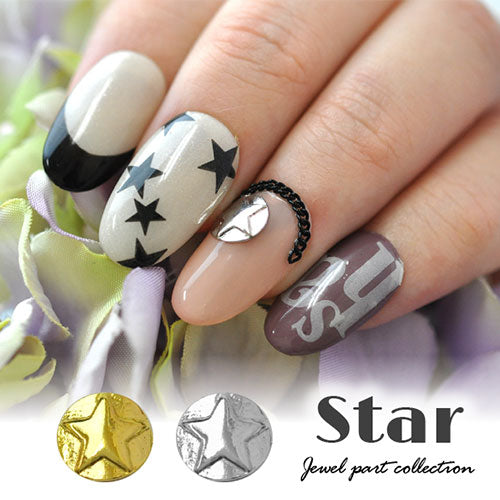 ネイルパーツ メタルパーツ プレート 星 スター ラウンド | ネイル ジェルネイル パーツ ネイル用品 デコ ネイルジュエリー ゴールド ネイル工房 ネイルアート ネイルグッズ デコパーツ ジェルネイルアート メタル ジェル ジェルネイルパーツ