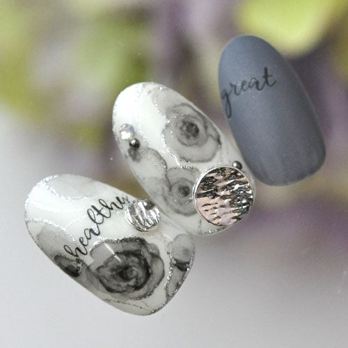 ネイルパーツ メタルパーツ メタルプレート 5個 メタル ラウンド 模様