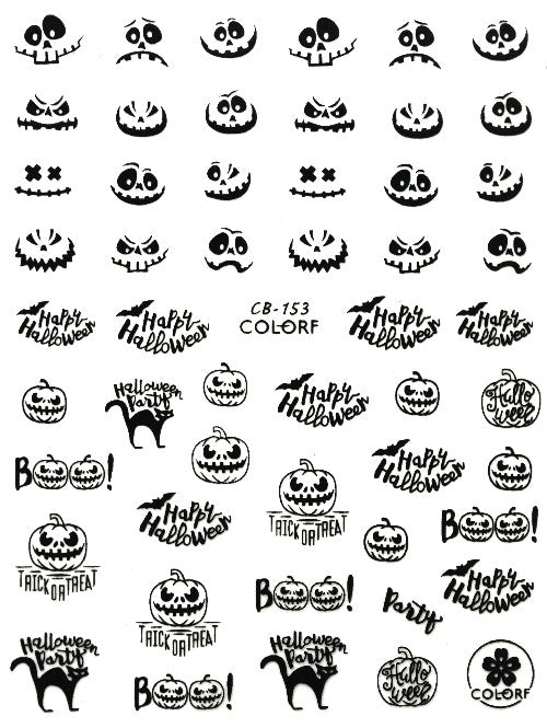 ハロウィン ネイルシール 極薄 かぼちゃ ゴースト 仮装 ネイルアート