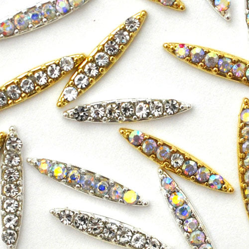 ネイルパーツ メタルパーツ スティック ロッド クリスタル製ストーン|ネイル ジェルネイル パーツ ネイル用品 ネイルジュエリー ゴールド ネイルアート ネイルグッズ デコパーツ メタル ジェル ストーン ジュエリー ジェルネイル用品 セルフジェルネイル アート セルフネイル