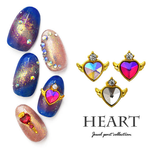 ネイルパーツ ハート 美少女 魔法 スティック | ネイル ジェルネイル パーツ ネイル用品 デコ ネイルジュエリー ゴールド ネイルアート デコパーツ メタル ジェル ジェルネイルパーツ メタルパーツ ジュエリー ジェルネイル用品 アート セルフネイル