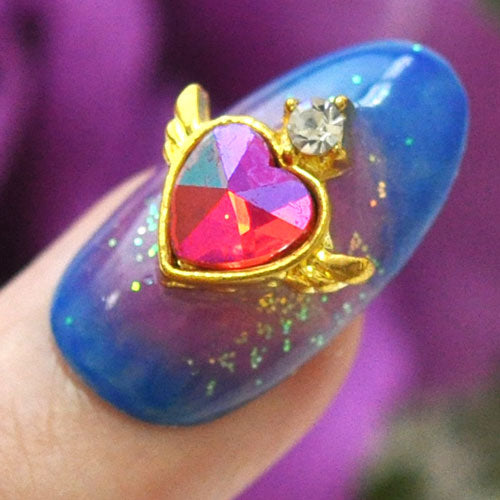 ネイルパーツ ハート 美少女 魔法 スティック | ネイル ジェルネイル パーツ ネイル用品 デコ ネイルジュエリー ゴールド ネイルアート デコパーツ メタル ジェル ジェルネイルパーツ メタルパーツ ジュエリー ジェルネイル用品 アート セルフネイル